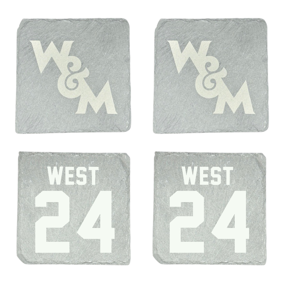 William & Mary Basketball Stone Coaster (4 Pack)  - #24 Emma West