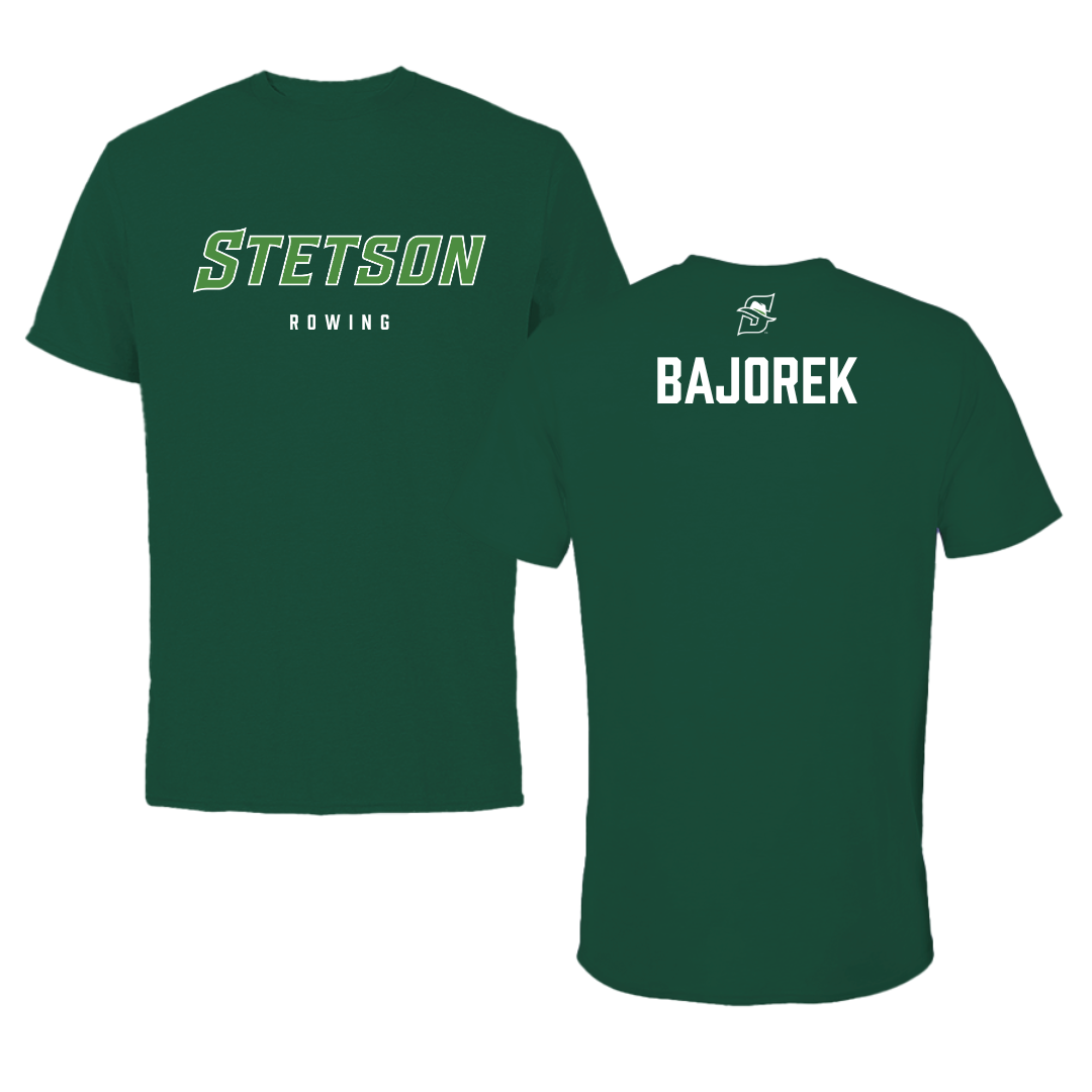 Stetson University Rowing Forest Green Performance Tee - Lukasz Bajorek