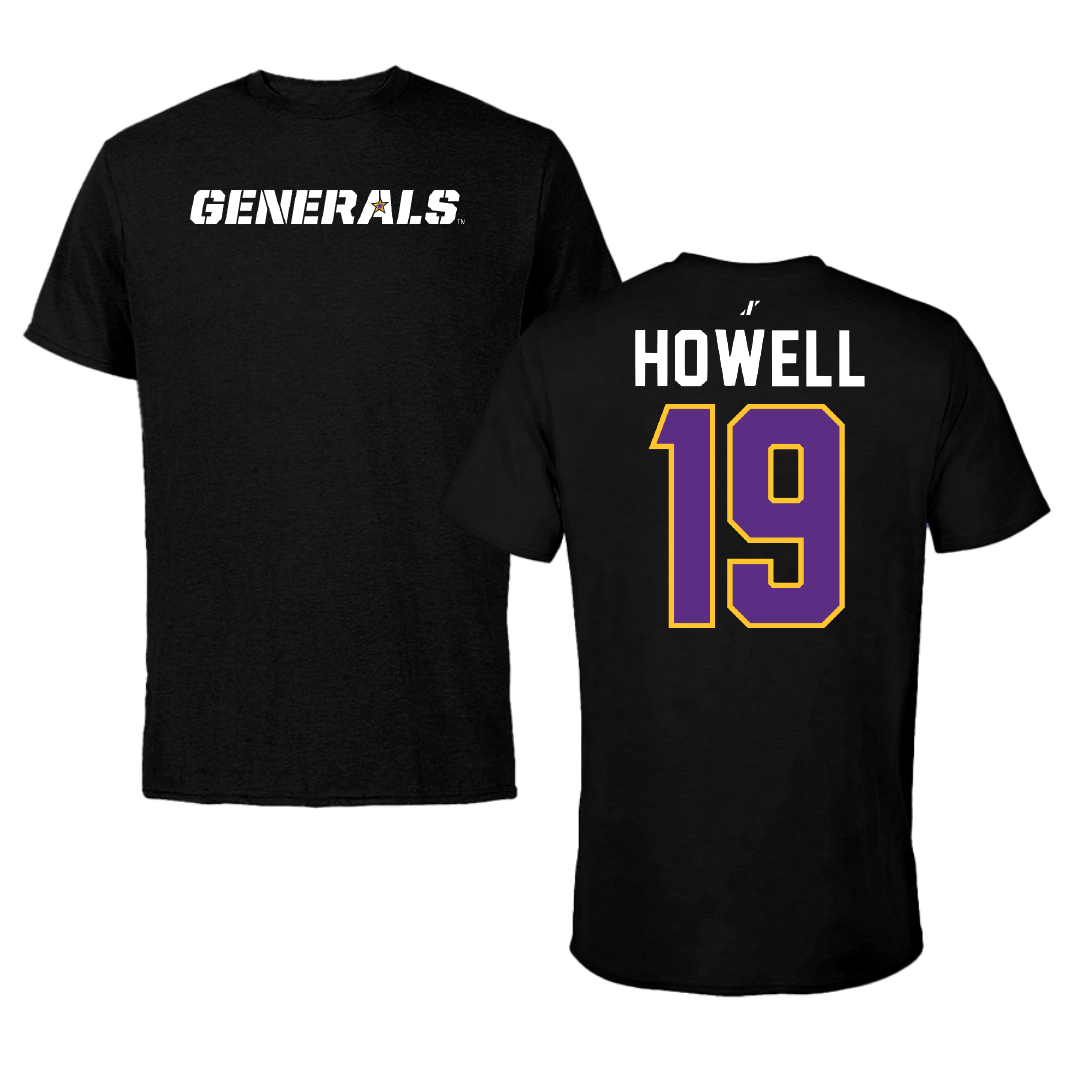 Louisiana State University-Alexandria Softball Black Performance Tee - #19 Jillian Howell