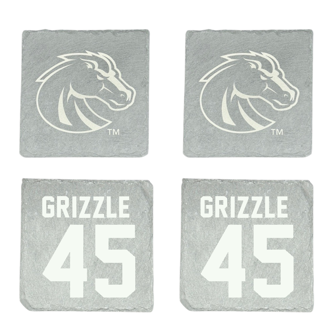 Boise State University Football Stone Coaster (4 Pack)  - #45 Troy Grizzle