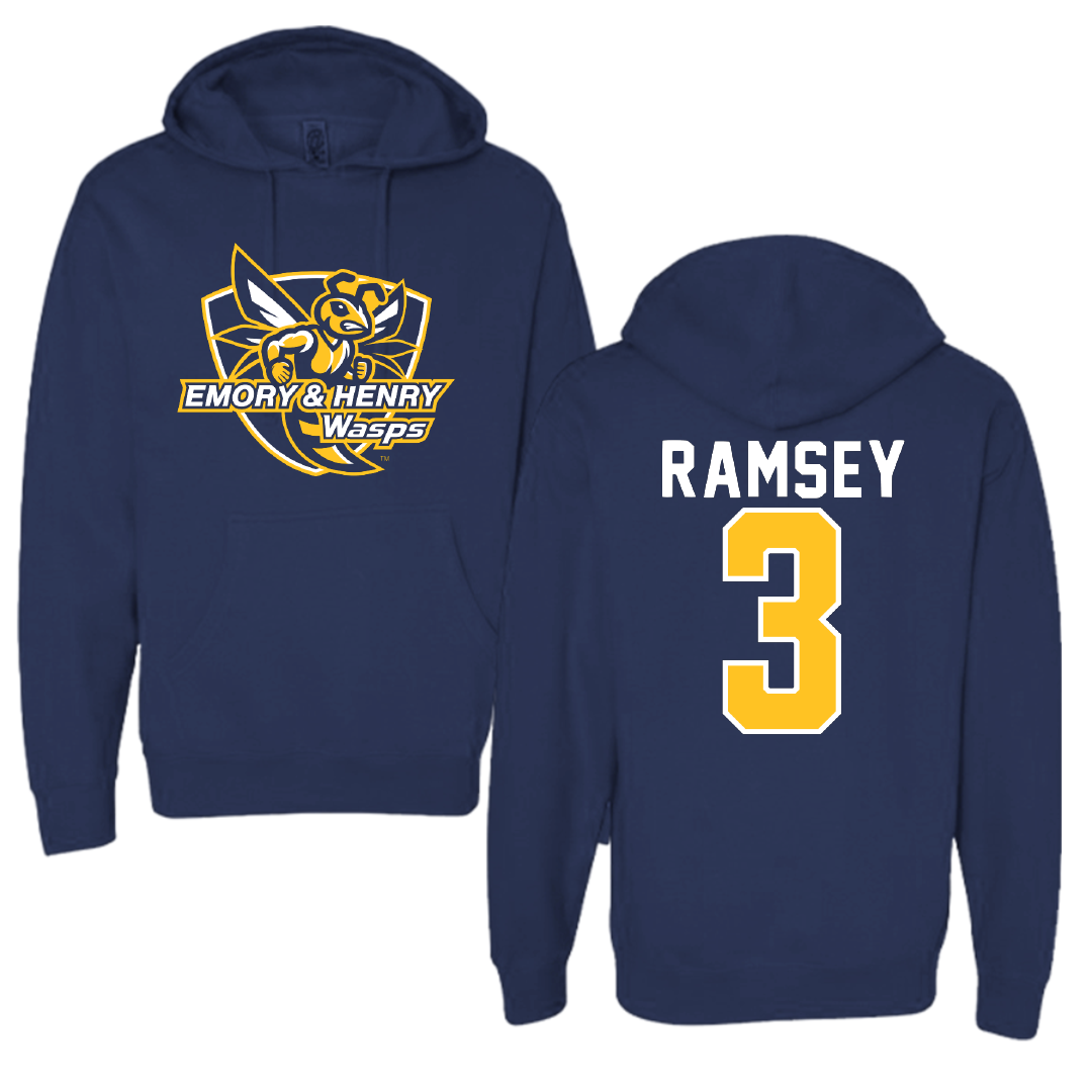Emory & Henry College Basketball Navy Hoodie - #3 Lyndie Ramsey