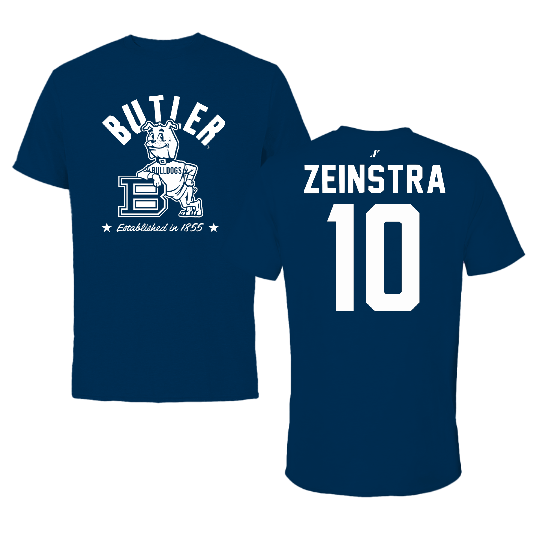 Butler University Basketball Navy General Performance Tee - #10 Lillian Zeinstra