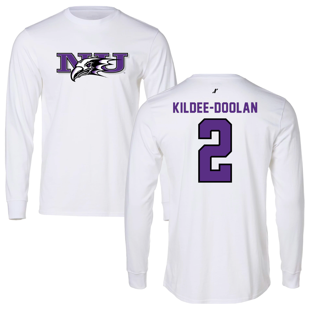Niagara University Soccer White Performance Long Sleeve - #2 Paddy Kildee-Doolan
