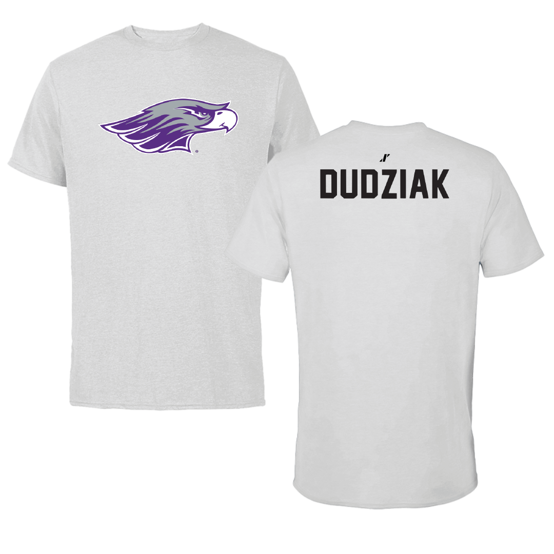 University of Wisconsin-Whitewater Gymnastics Light Gray Performance Tee - Danielle Dudziak