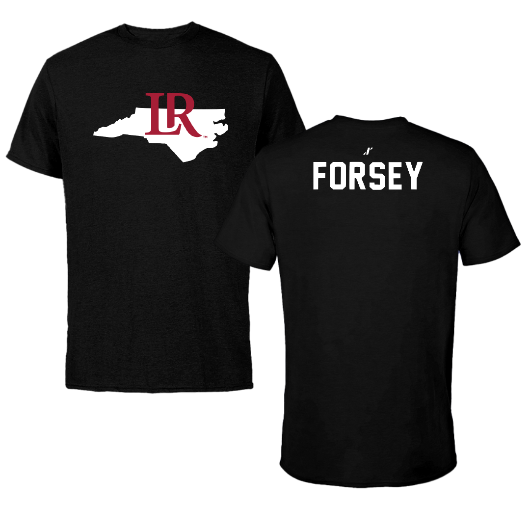 Lenoir-Rhyne University Swimming & Diving Black State Performance Tee - Christopher Forsey