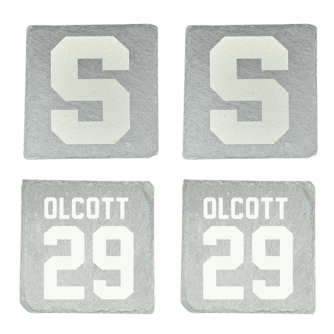 Syracuse University Soccer Stone Coaster (4 Pack)  - #29 Quinn Olcott