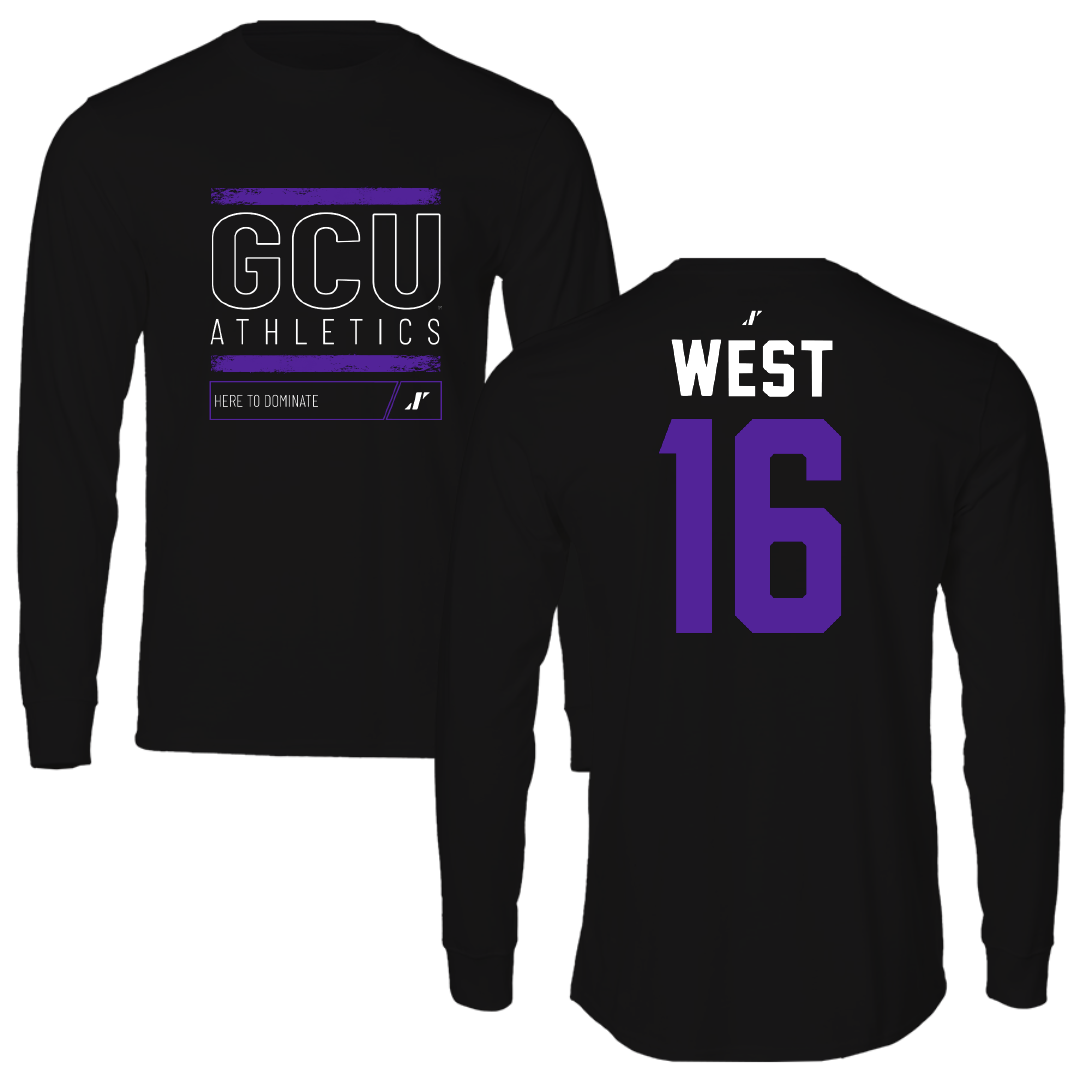 Grand Canyon University Volleyball Black Dominate Long Sleeve - #16 Hunter West