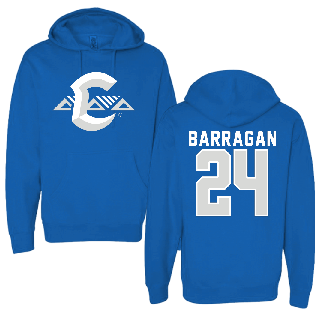Chaminade University Soccer Blue Hoodie - #24 Dominick Barragan