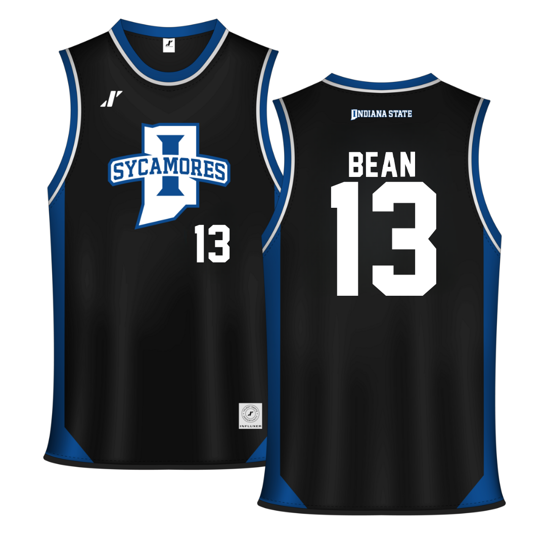 Indiana State University Black Basketball Jersey - #13 Cooper Bean