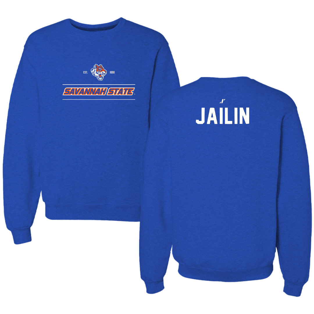 Savannah State University Cheer Blue General Crewneck - Johnson Jailin