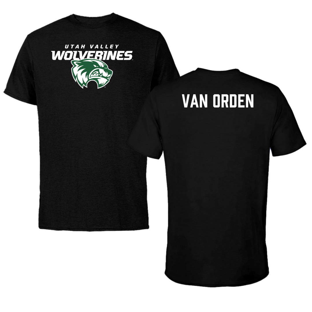 Utah Valley University Wrestling Black Wolverines Tee - Luke Van Orden