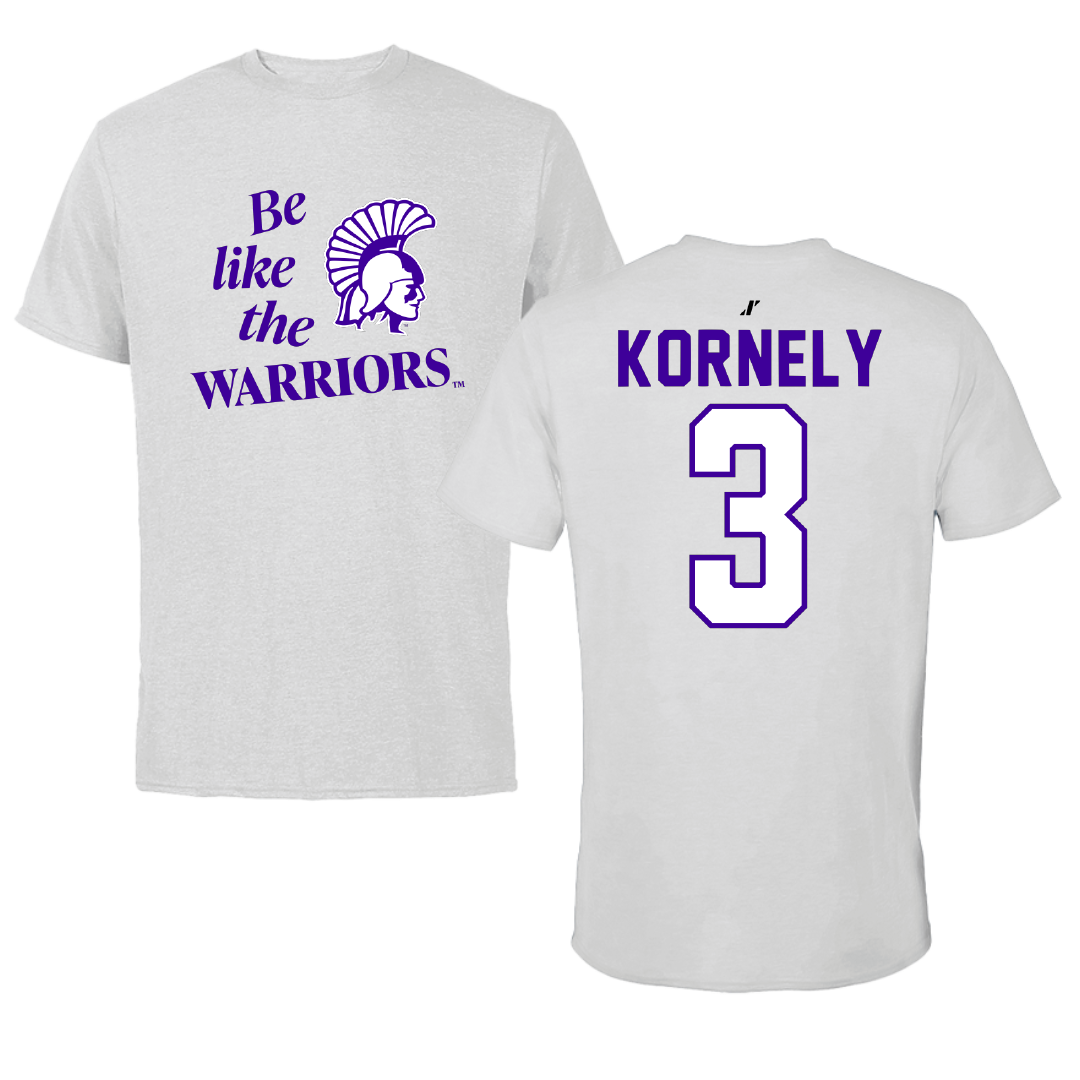 Winona State University Volleyball Light Gray Be Like Us Tee - #3 Kenna Kornely