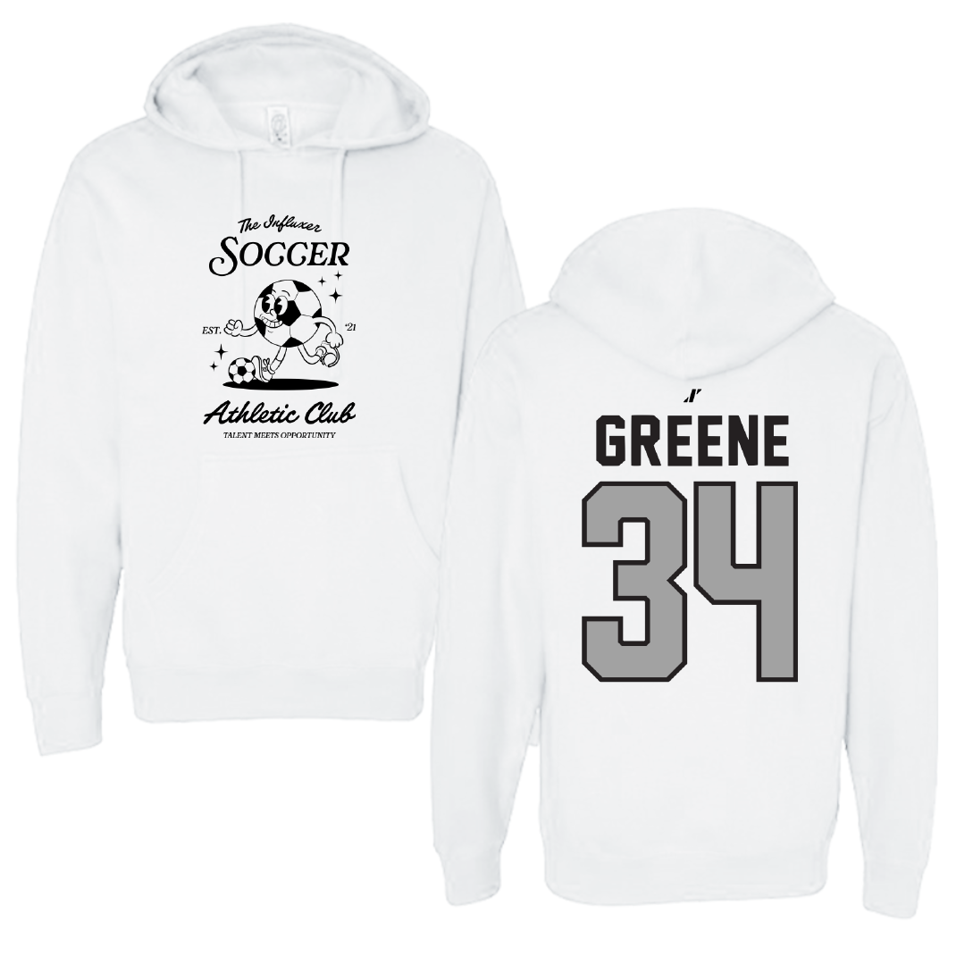 Soccer White Influxer Athletic Club Hoodie - #34 Ava Greene