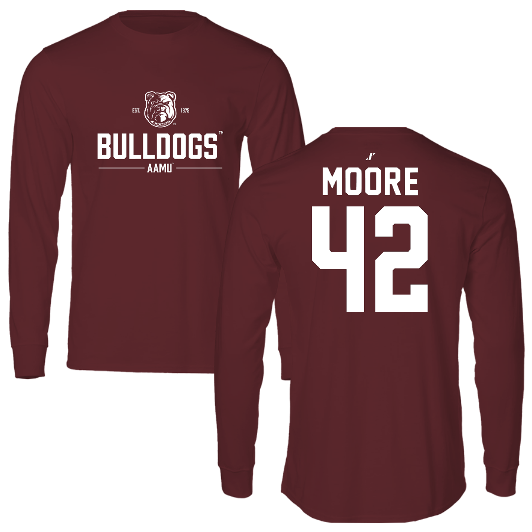 Alabama A&M University Soccer Maroon General Performance Long Sleeve - #42 Chelsea Moore