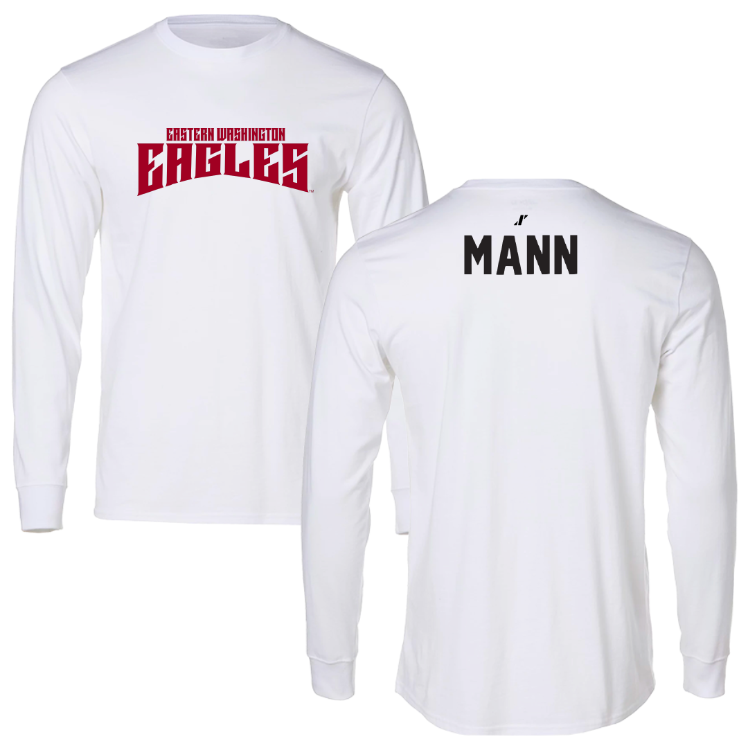 Eastern Washington University Tennis White Classic Performance Long Sleeve - Kenzington Mann