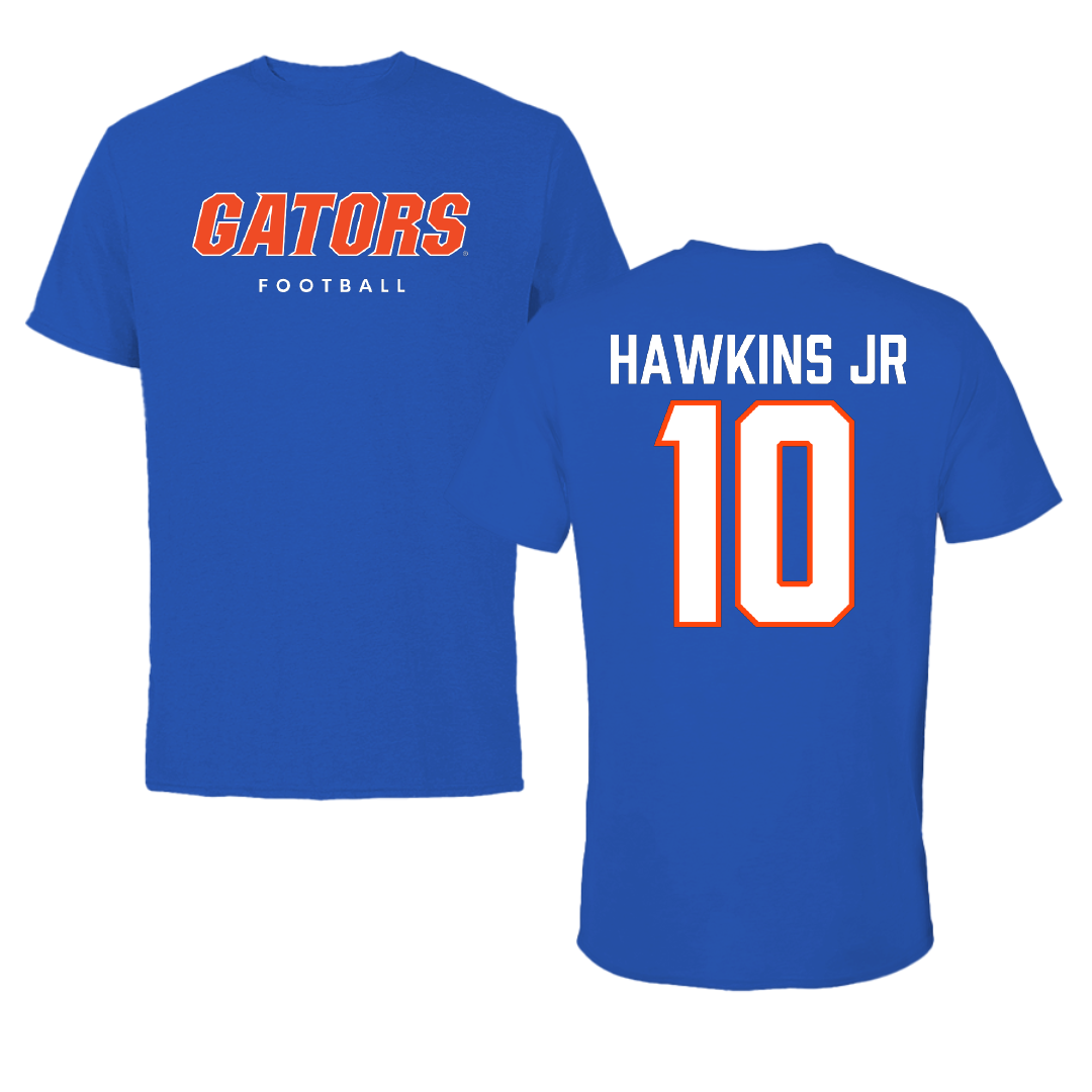 University of Florida Football True Royal Performance Tee - #10 Jerrae Hawkins Jr