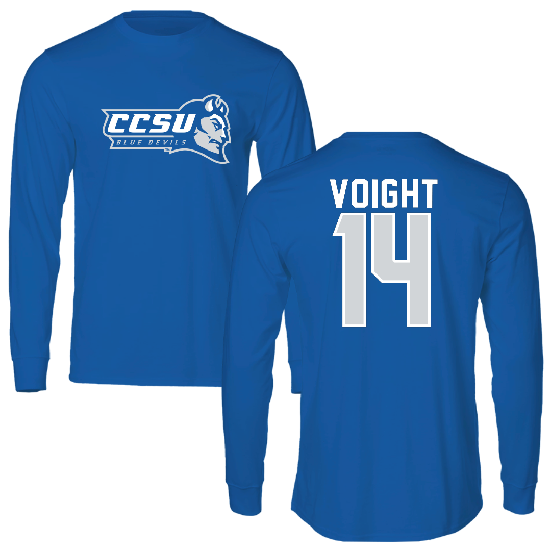 Central Connecticut State University Volleyball Blue Devils Long Sleeve - #14 Ally Voight