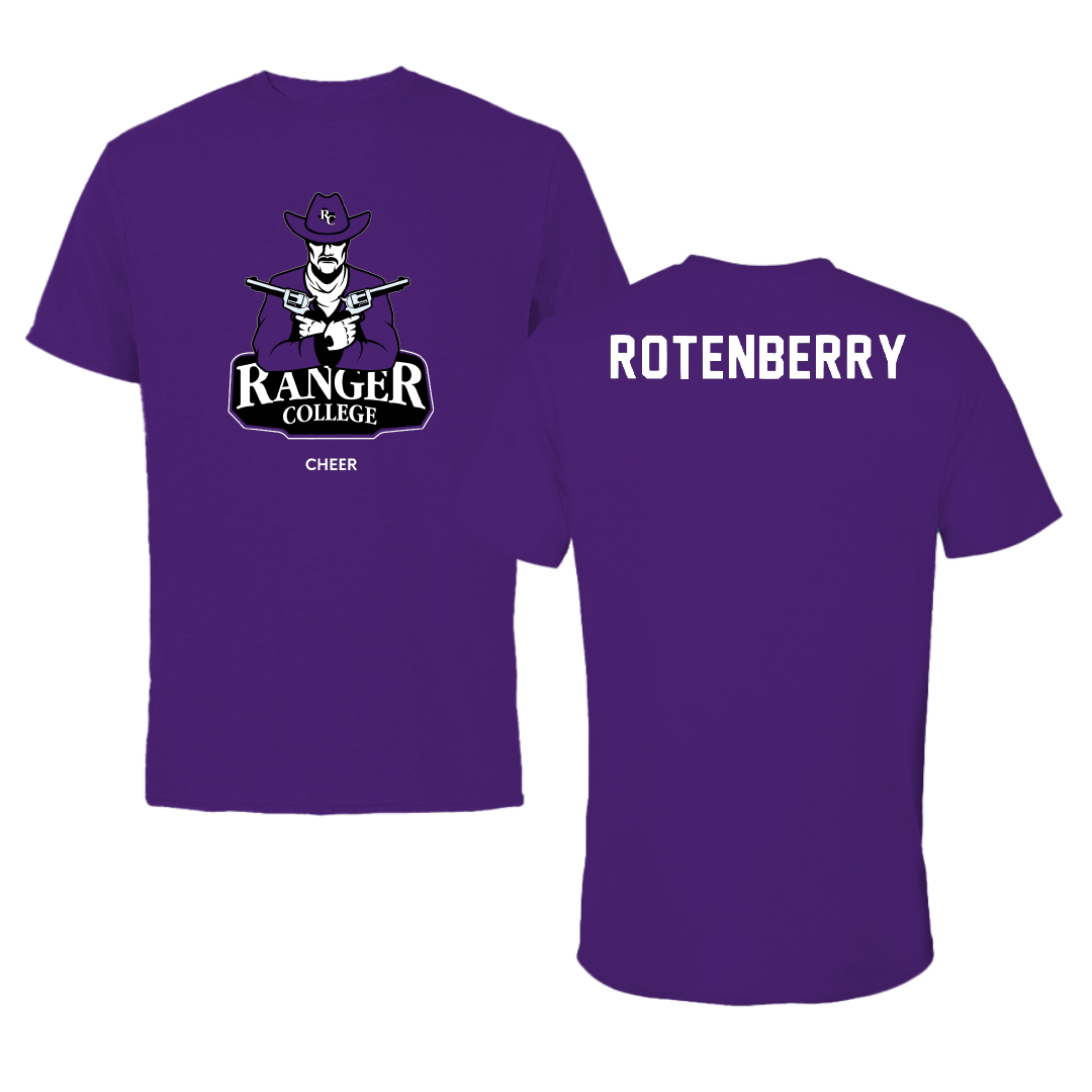 Ranger College Cheer Purple Tee - Lupe Rotenberry