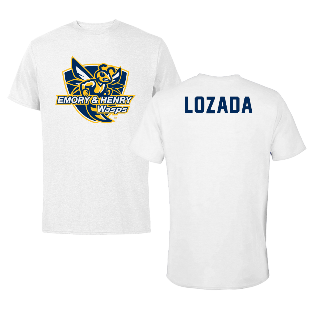 Emory & Henry College Wrestling White Performance Tee - Emma Lozada