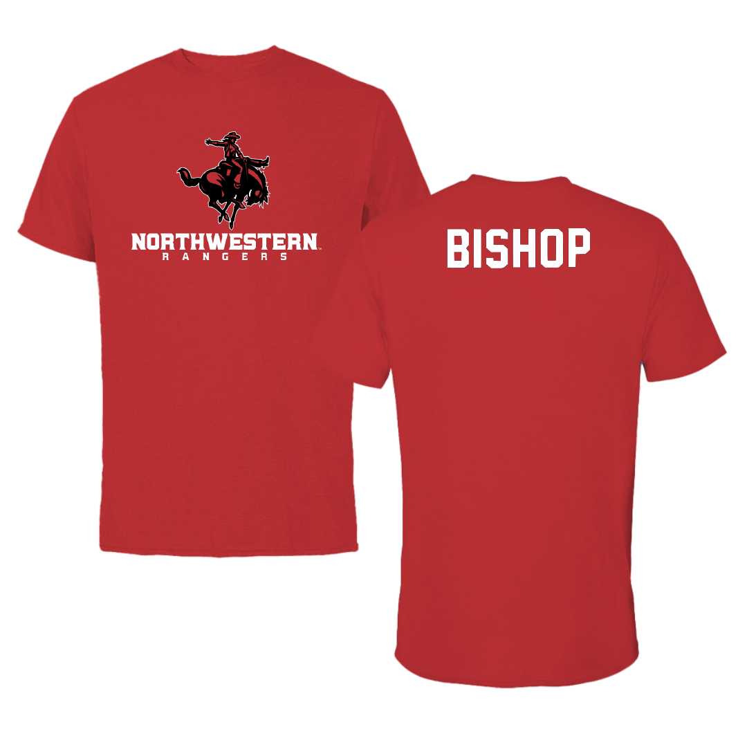 Northwestern Oklahoma State University TF and XC Red Block Tee - Tyrese Bishop