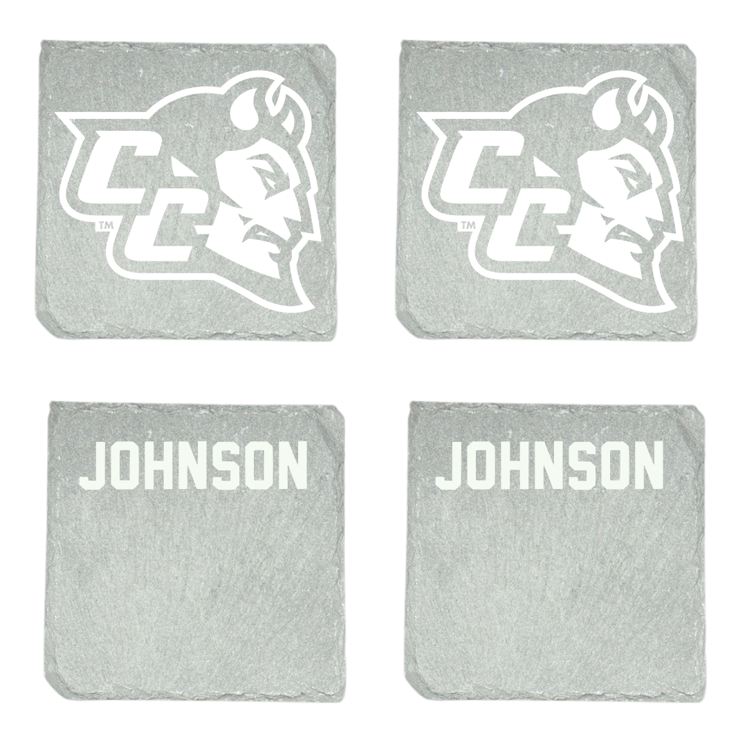 Central Connecticut State University Cheer Stone Coaster (4 Pack)  - Maiyah Johnson