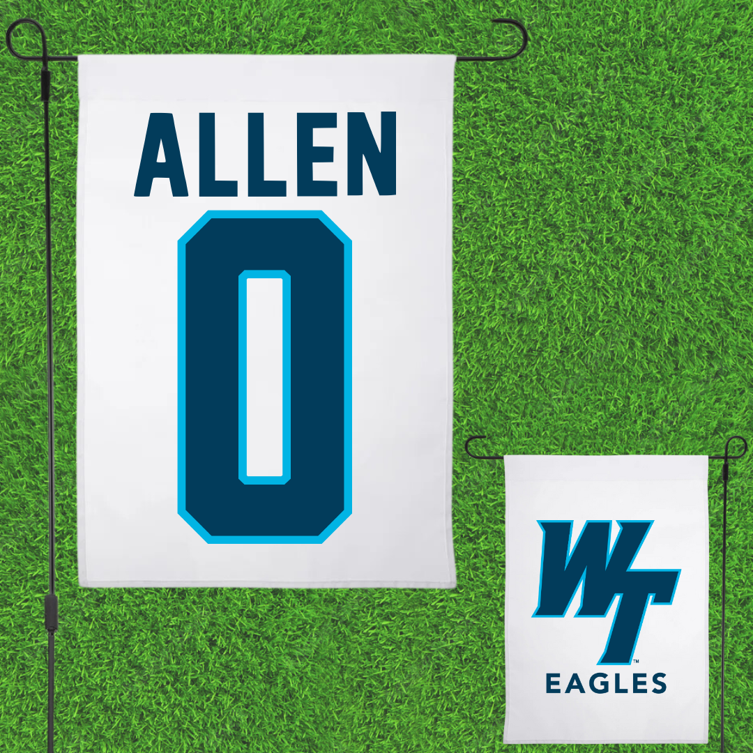 Wake Tech Community College Basketball White Garden Flag - #0 Aleigha Allen