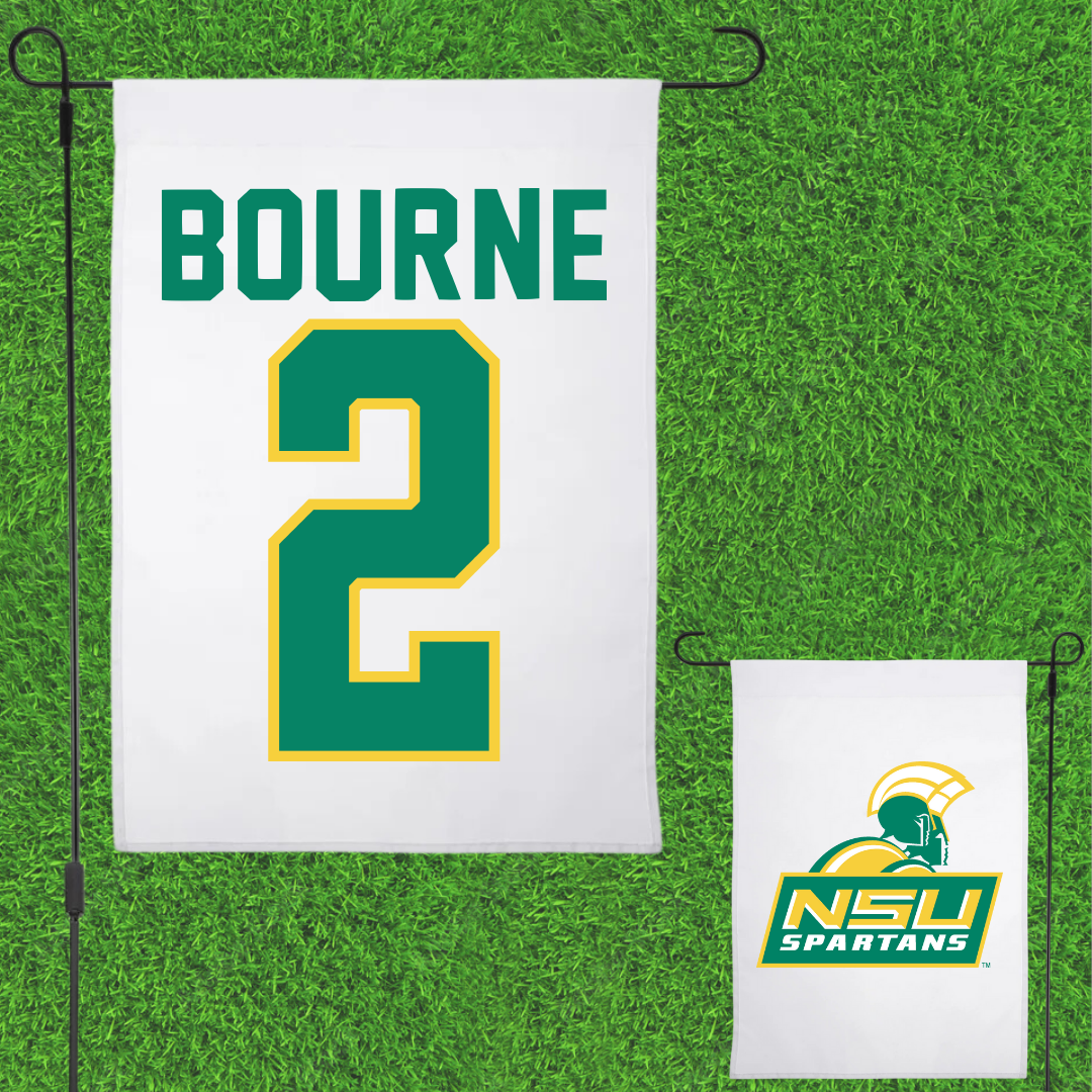 Norfolk State University Lacrosse White Garden Flag - #2 Elliott Bourne