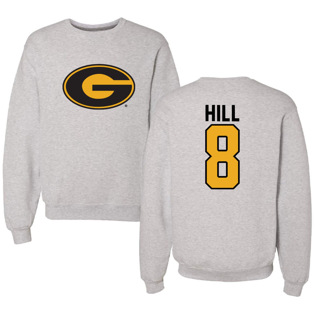 Grambling State University Baseball Gray Crewneck - #8 Cameron Hill
