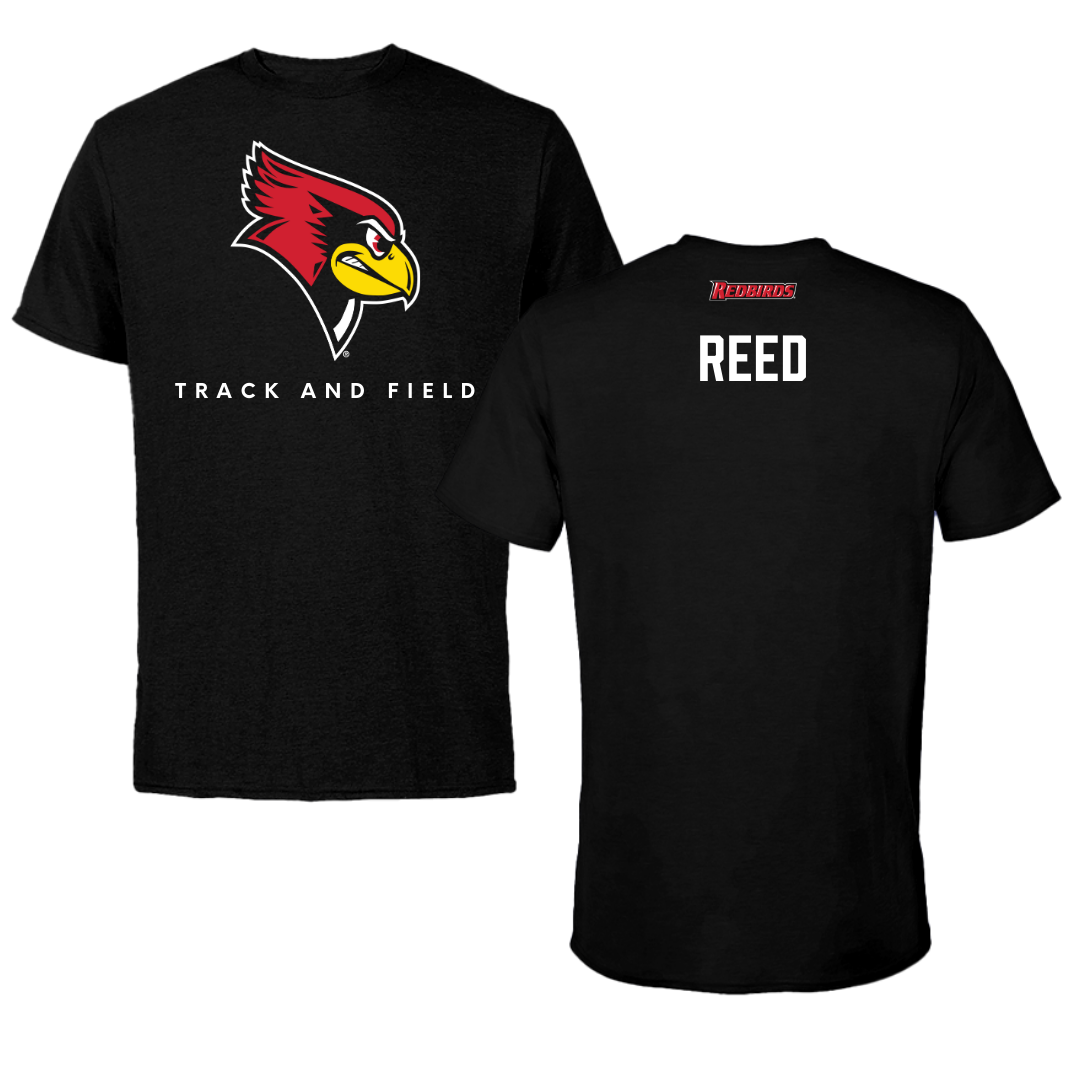 Illinois State University Track and Field Black Performance Tee - Maggie Reed