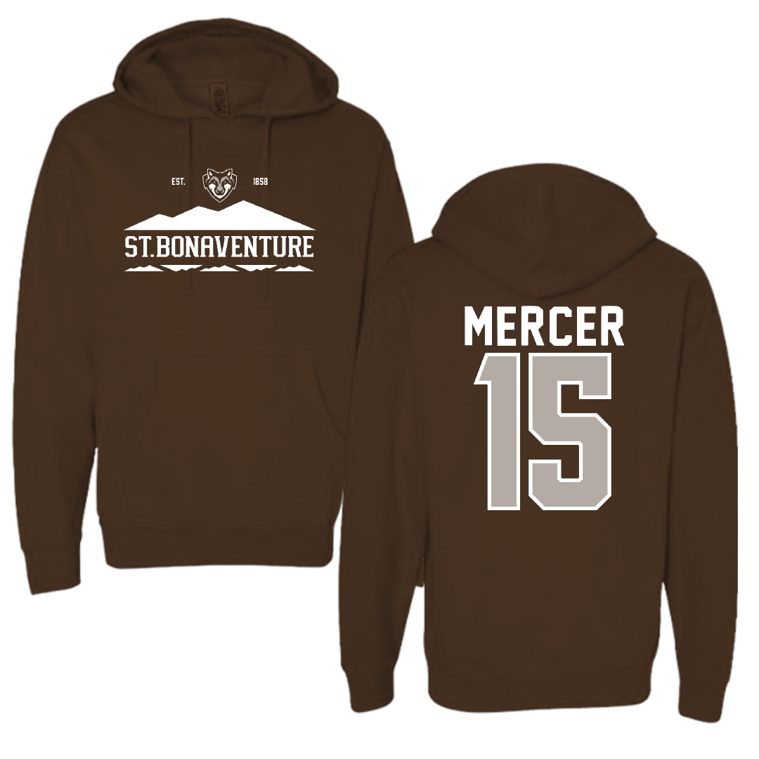 St. Bonaventure University Soccer Brown General Hoodie - #15 Dean Mercer
