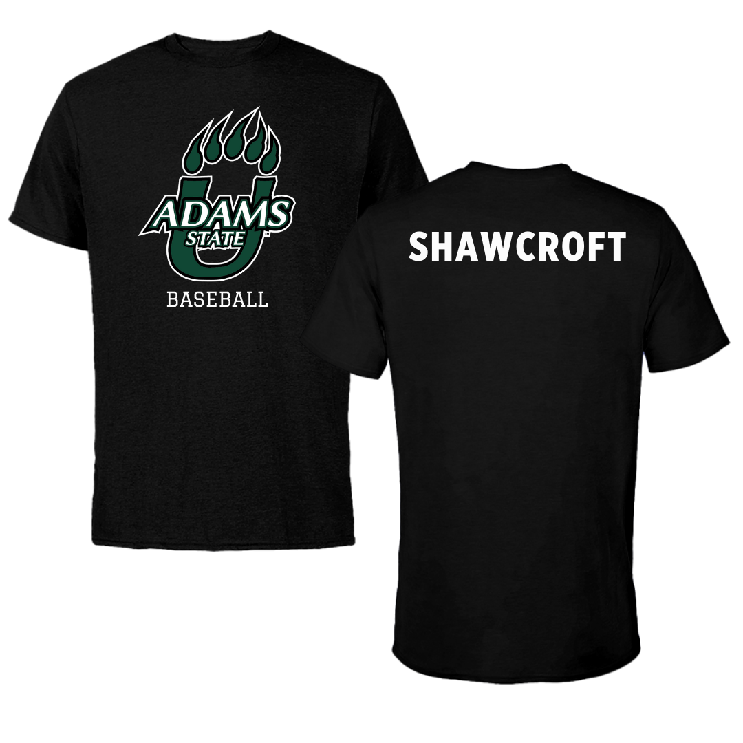 Adams State University Baseball Black State Tee - Byron Shawcroft