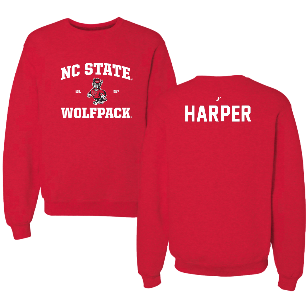 North Carolina State University Gymnastics Red General Crewneck - Katie Harper