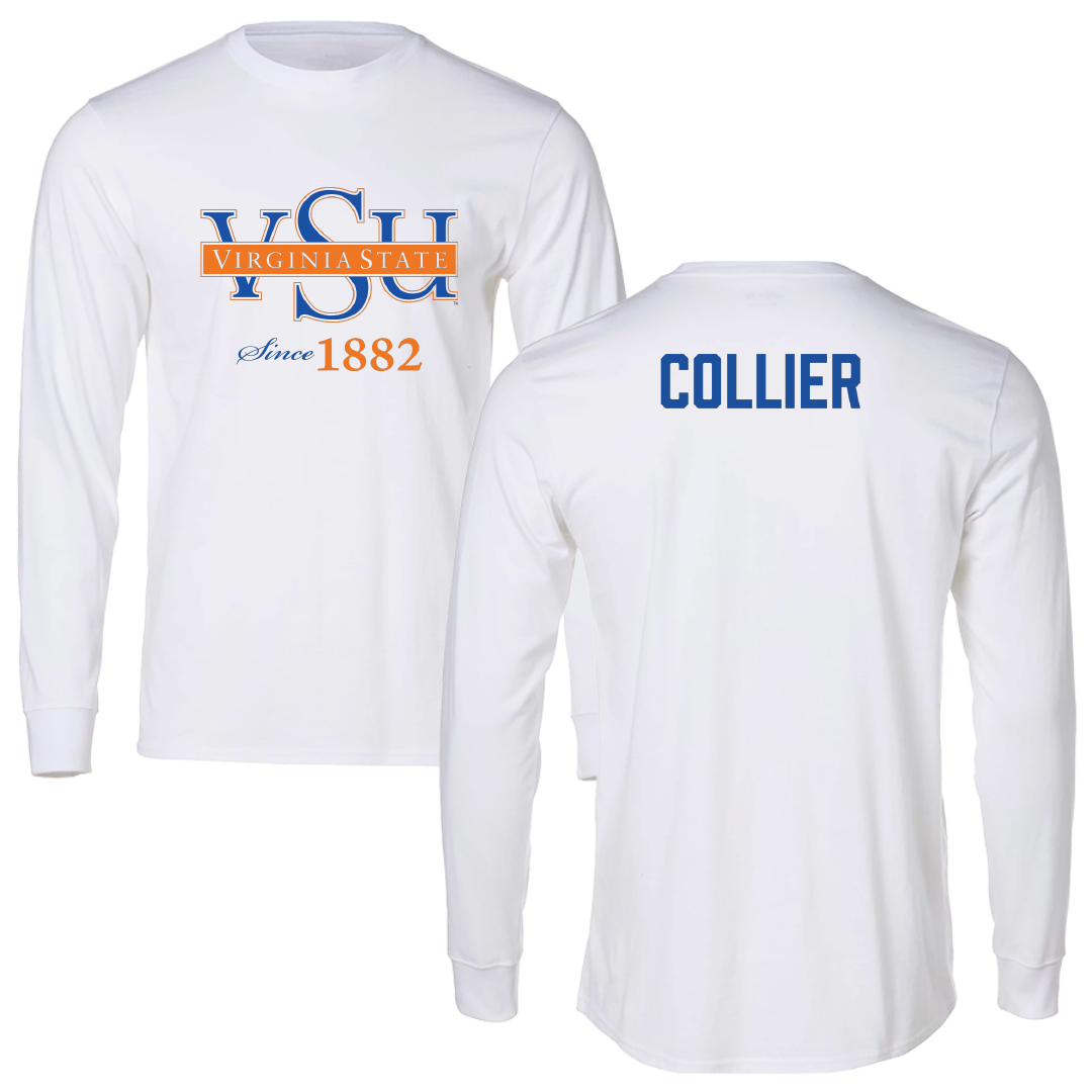 Virginia State University Cheer White Performance Long Sleeve - Devyn Collier