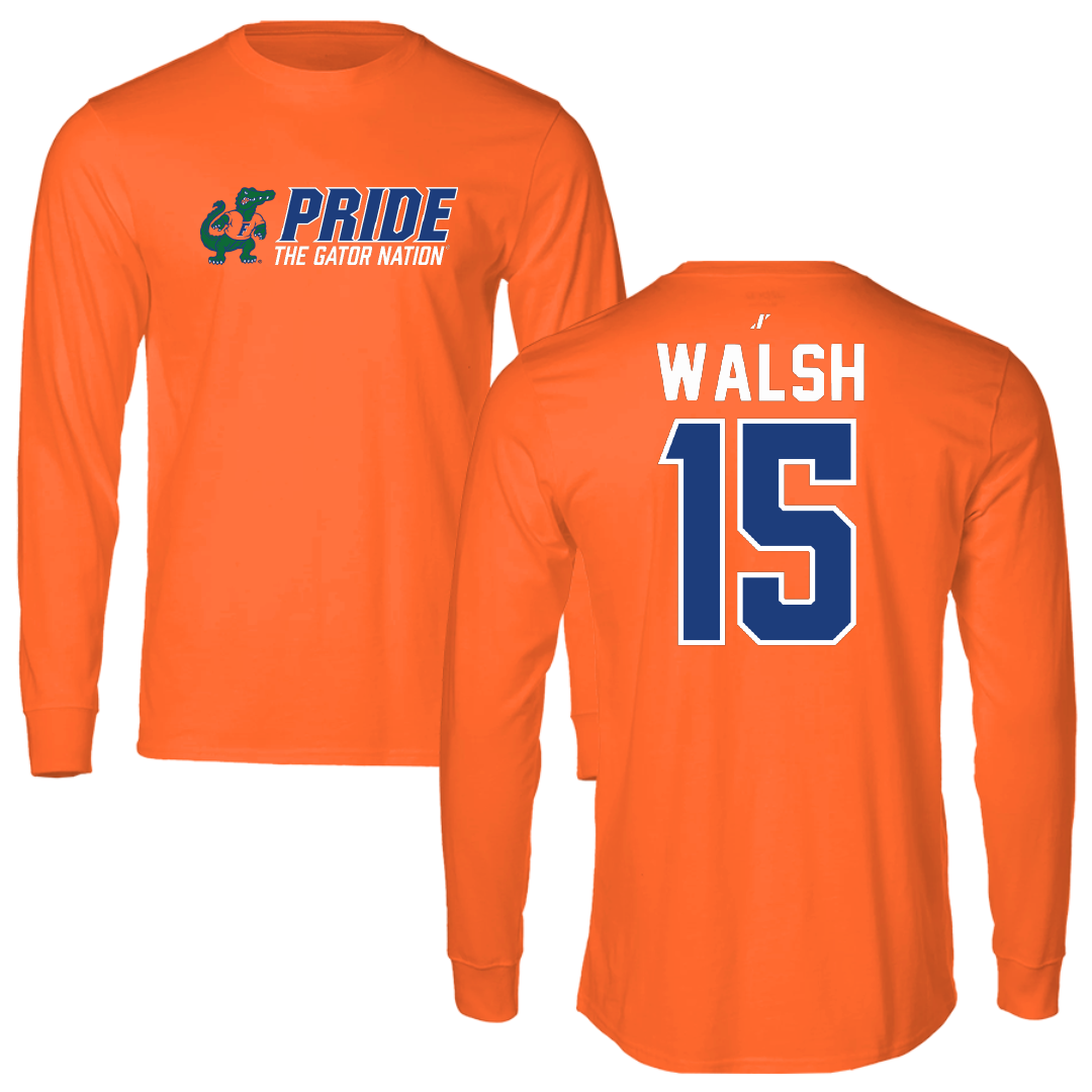 University of Florida Softball Orange General Long Sleeve - #15 Reagan Walsh
