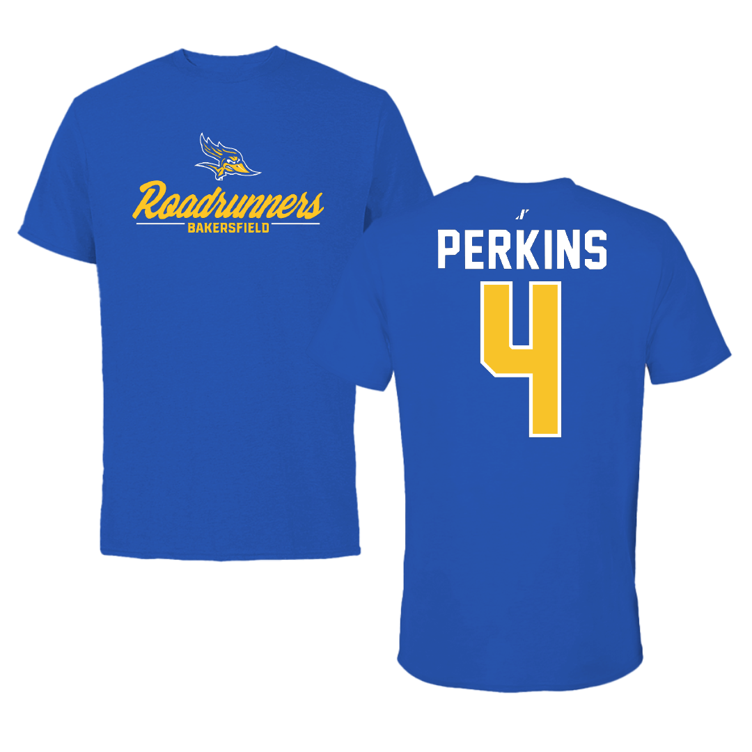 California State University-Bakersfield Volleyball Blue General Performance Tee - #4 Maci Perkins