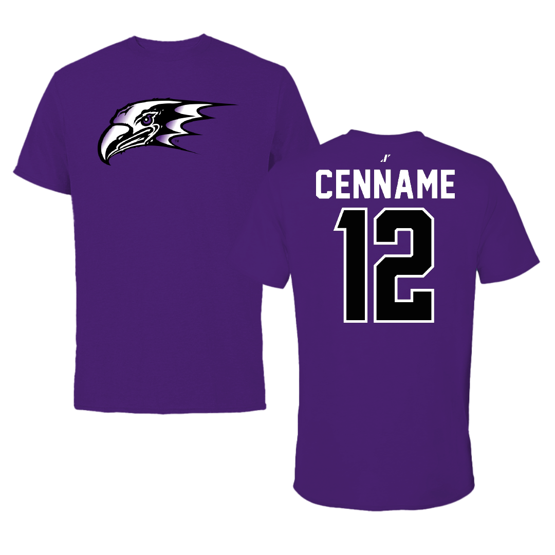 Niagara University Softball Purple Tee - #12 Hailey Cenname