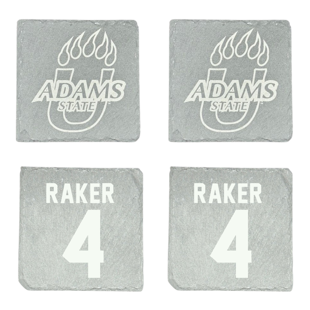 Adams State University Baseball Stone Coaster (4 Pack)  - #4 Joey Raker