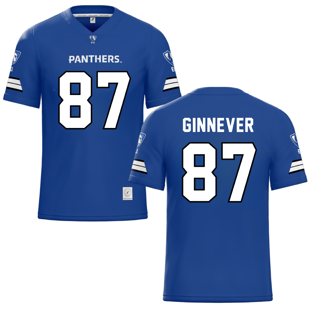 Eastern Illinois University Blue Football Jersey - #87 Alex Ginnever