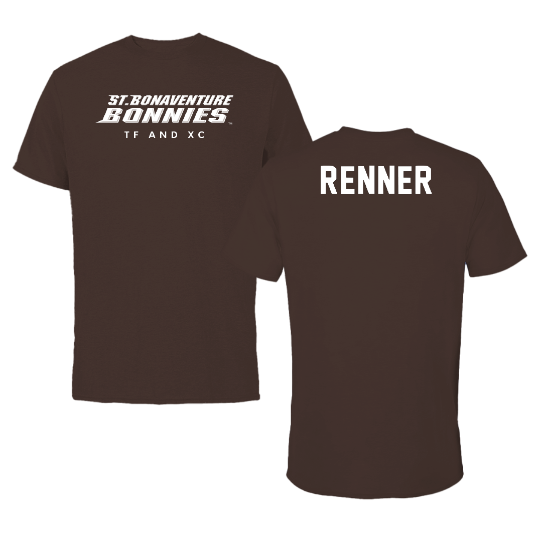 St. Bonaventure University TF and XC Brown Tee - Kevin Renner