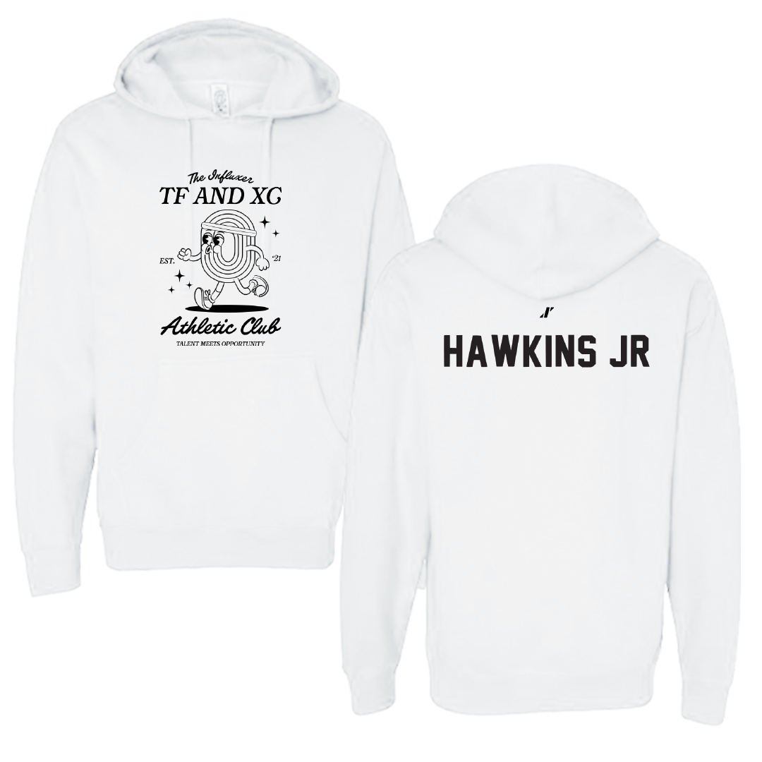 TF and XC White Influxer Athletic Club Hoodie - Sherman Hawkins Jr