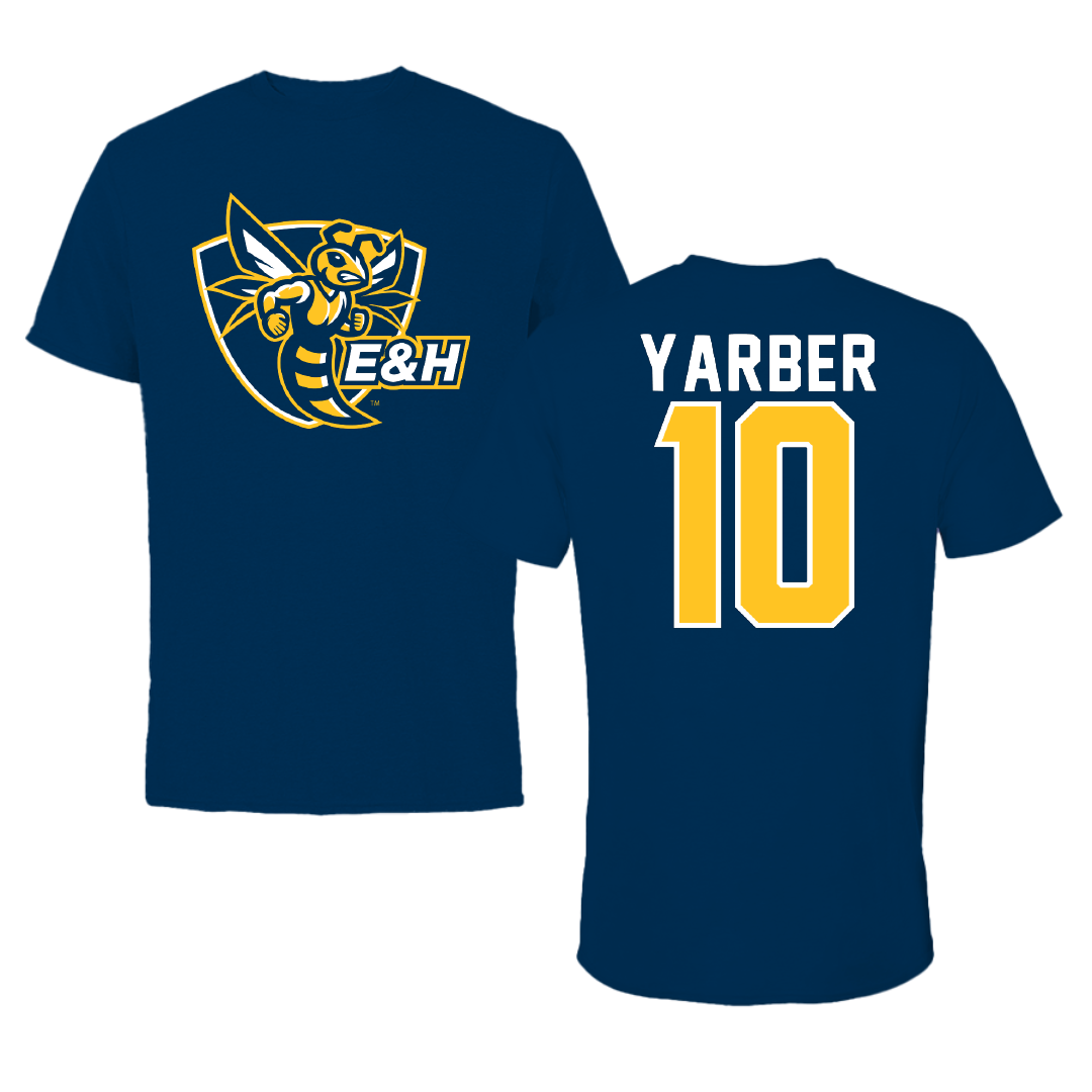 Emory & Henry College Basketball Navy Tee - #10 Breanna Yarber