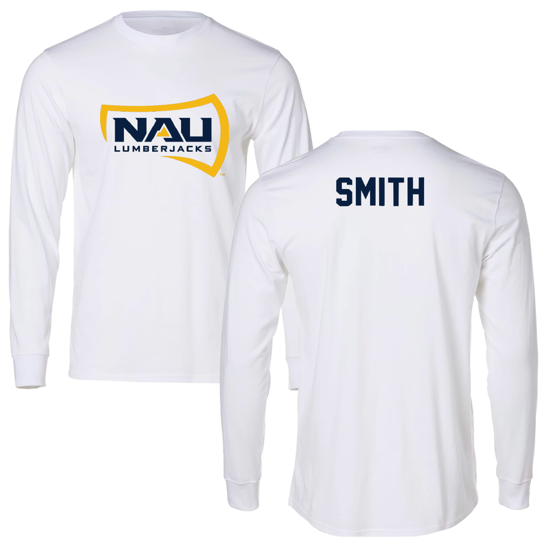 Northern Arizona University TF and XC White Long Sleeve - Kyle Smith