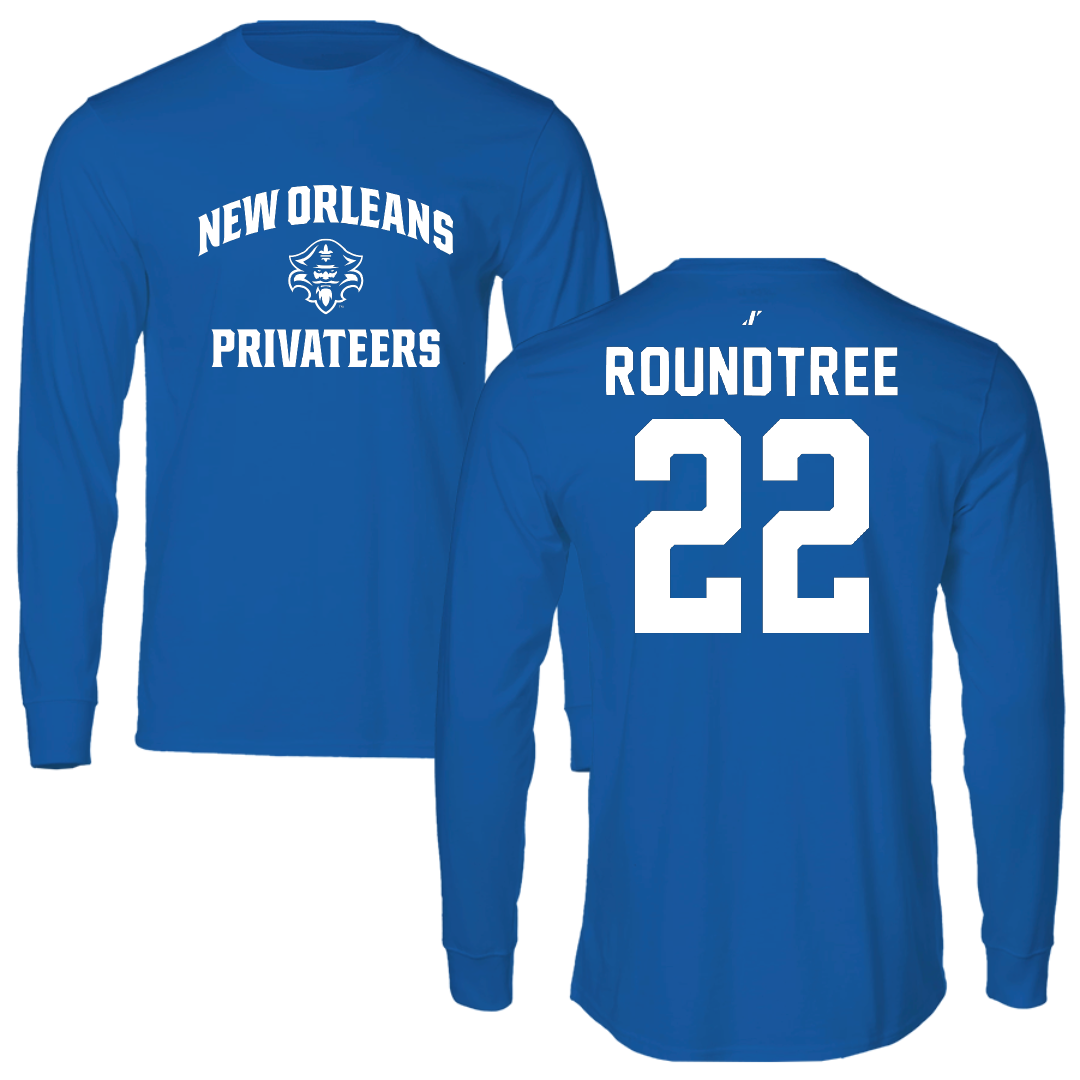 University of New Orleans Volleyball Blue General Performance Long Sleeve - #22 Courtney Roundtree