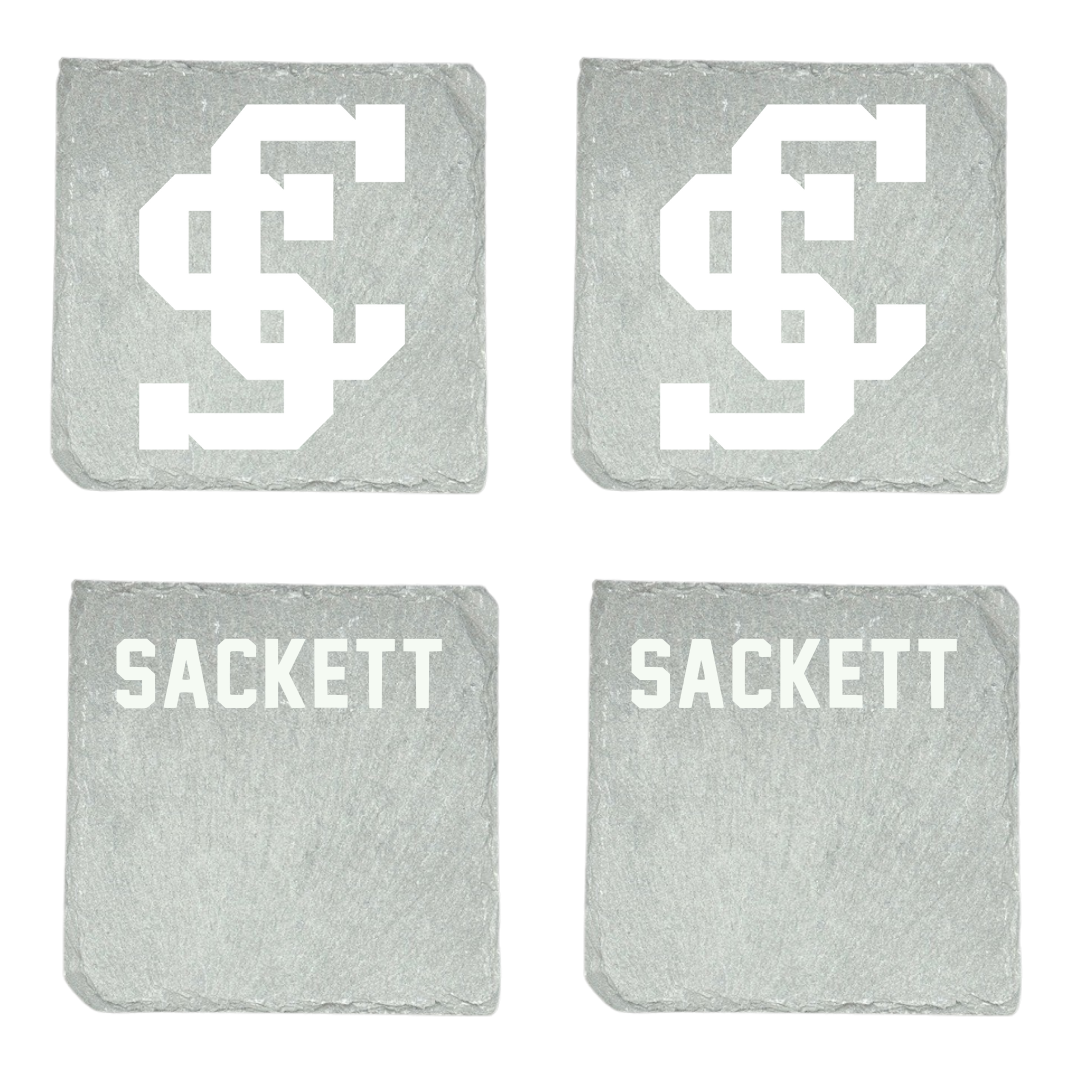 Santa Clara University Rowing Stone Coaster (4 Pack)  - Sam Sackett