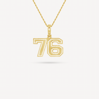 Gold Presidents Pendant and Chain - #76 Matthew Broussard