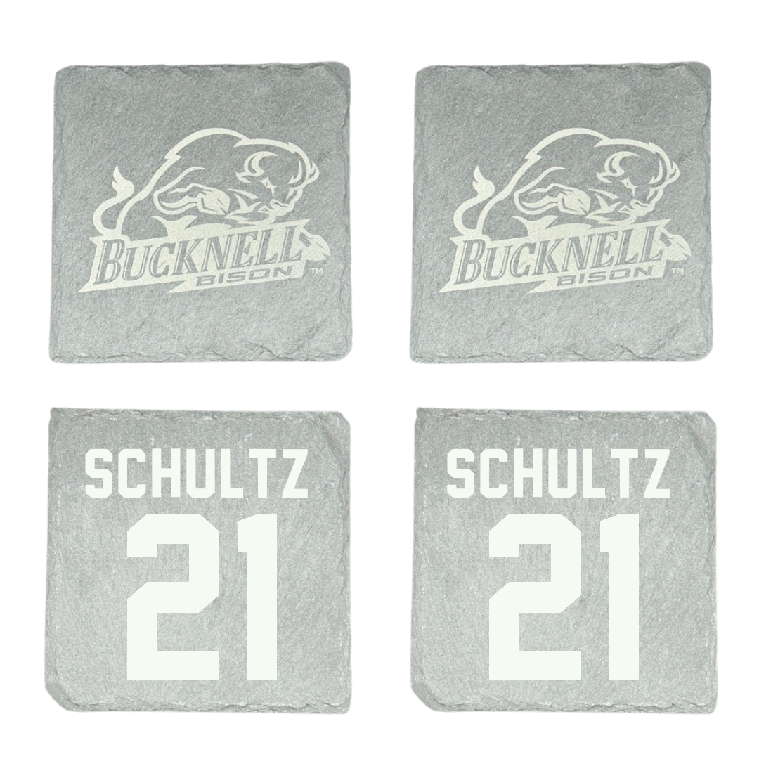 Bucknell University Baseball Stone Coaster (4 Pack)  - #21 Jake Schultz