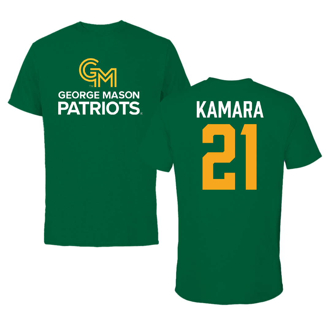 George Mason University Soccer Green Patriots Tee - #21 Abdul Kamara