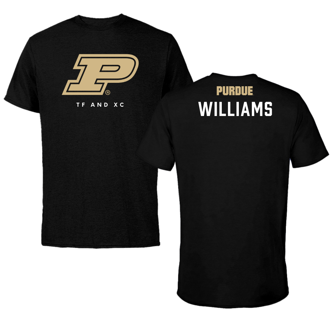 Purdue University TF and XC Black Performance Tee - Caitlin Williams