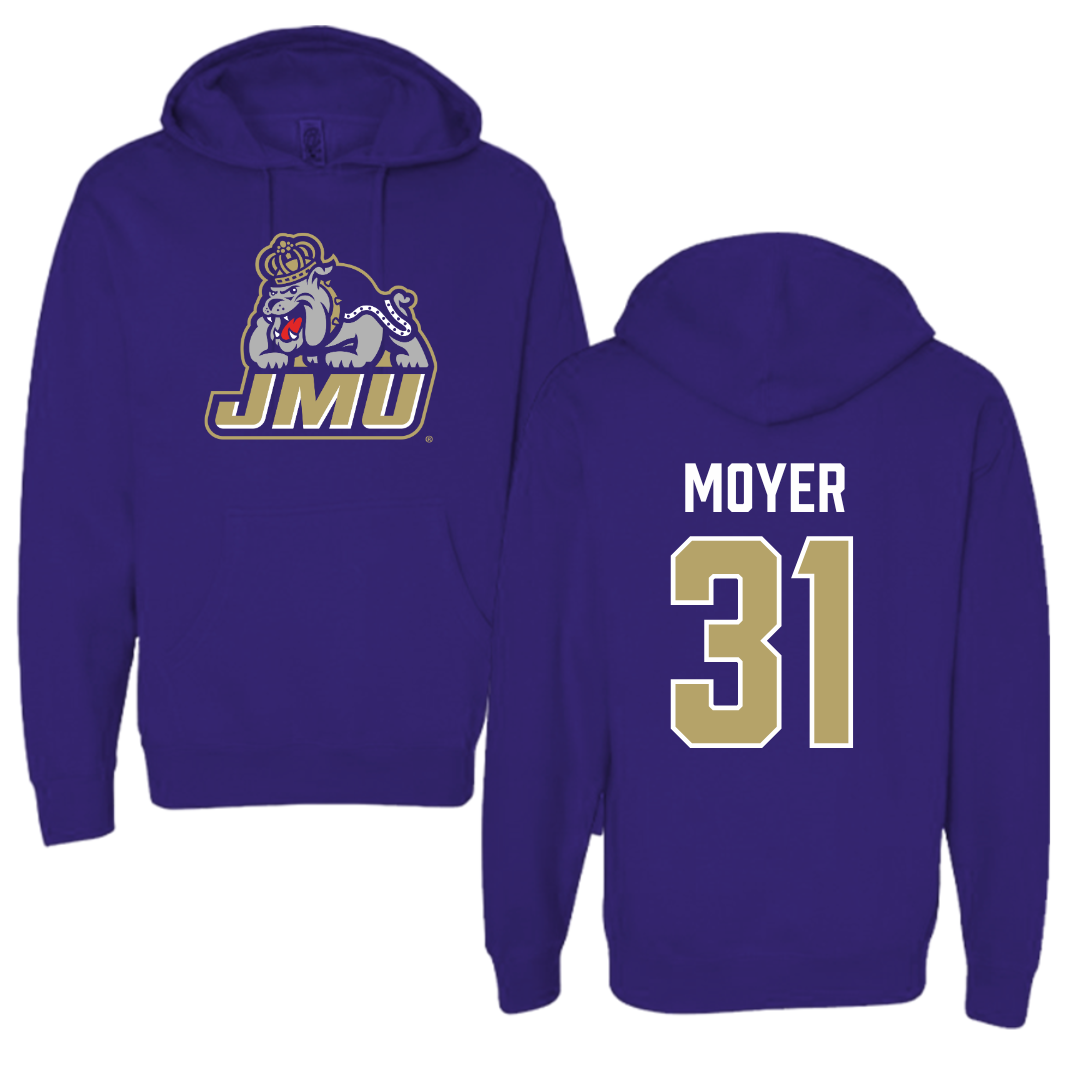 James Madison University Lacrosse Purple Hoodie - #31 Adanya Moyer