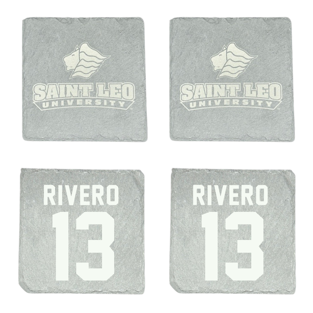 Saint Leo University Baseball Stone Coaster (4 Pack)  - #13 Luis Rivero